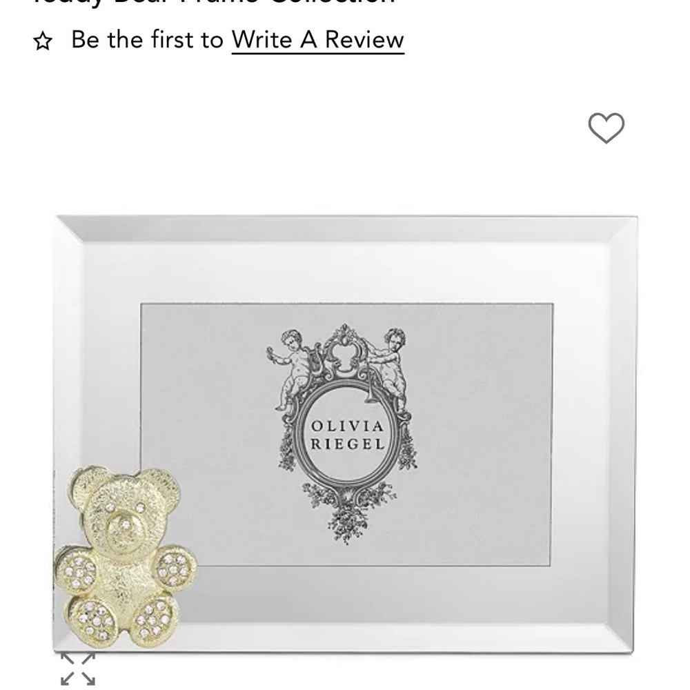 Olivia Riegel Picture Frame with Teddy Bear Accent - Picture 2 of 3